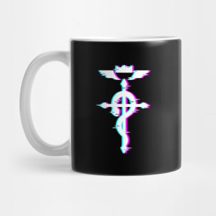 full metal alchemist glitch logo 2 Mug